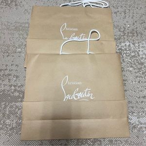 Two Christian Louboutin Shopping Bags